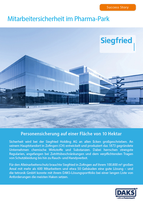 Success Story Siegfried AG